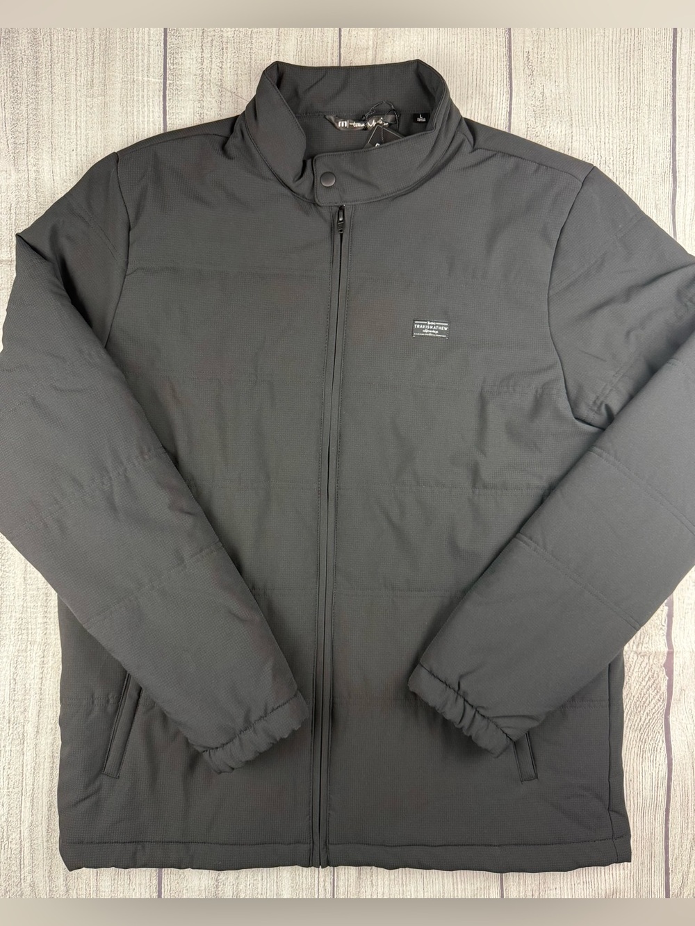 NWT! Travis Mathew Interlude Quilted Puffer Jacket 1MT003 Black Sz Large
